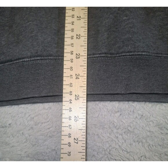 Nike Hoodie Mens Medium Grey Club Fleece Long Sleeve Sportswear Gray 804346-071 - Picture 5 of 11